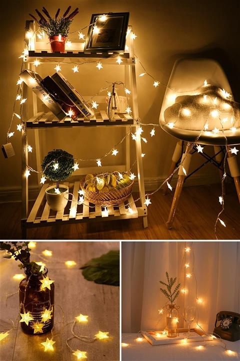 Trendpoint 20 Ledli 3 Metre Şerit Led Sembollü Kablolu Süsleme Dekoratif Aydınlatma