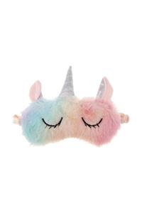 MİSSİNG Kadın Pembe  Unicorn Figürlü Peluş Uyku Göz Bandı