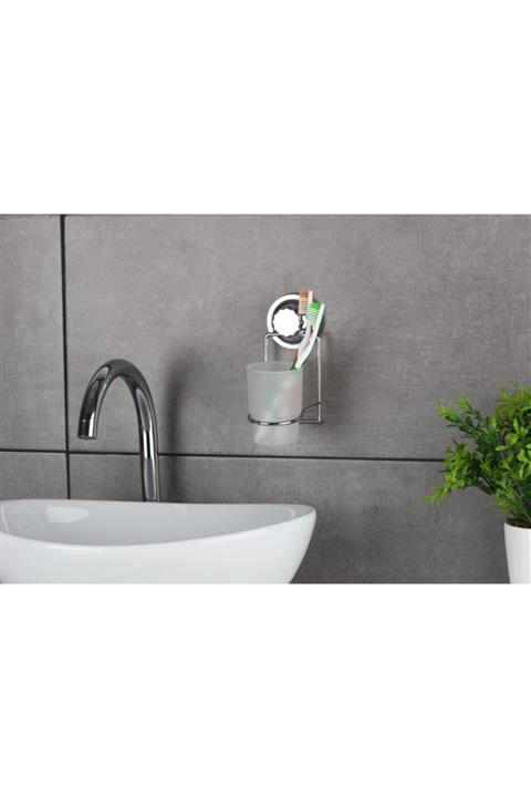 Okyanus Home Vakumlu Krom Diş Fırçalık