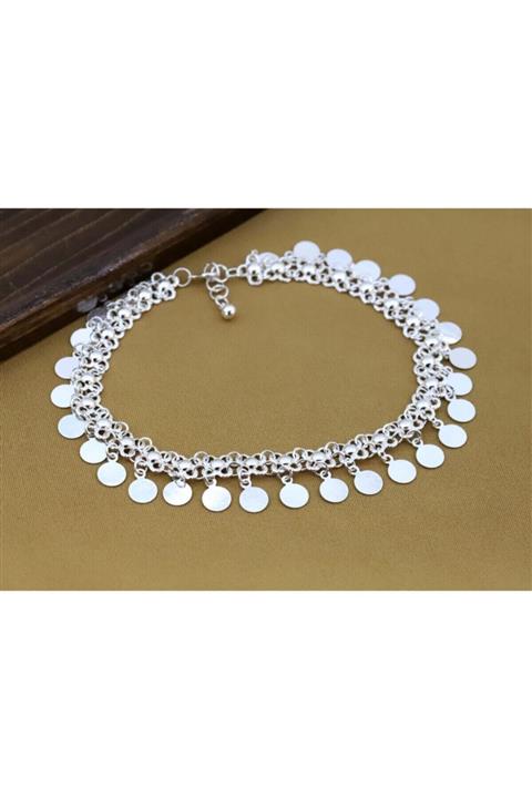 Doğan Silver Kadın Gümüş El İşçiliği Telkari Halhal 925 Ayar Dgn20132