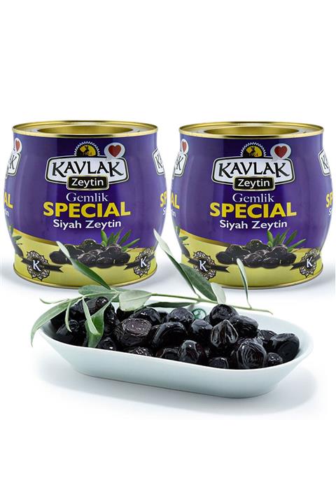 Kavlak Zeytin Kavlak Special Gemlik Siyah Zeytin 2 Kg 2'li Özel Fiyat