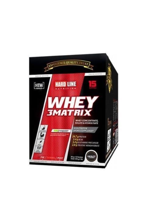 Hardline Whey 3 Matrix 30 gr 15 Saşe Çikolata Aromalı