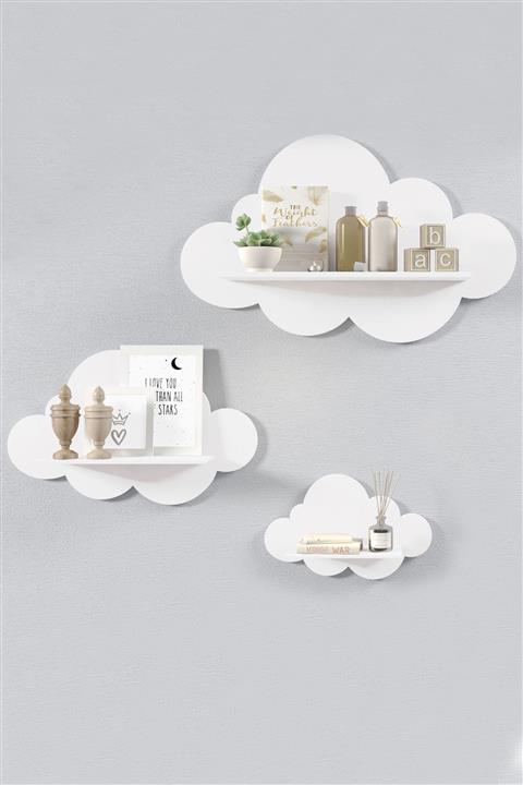 Cello Kids Çocuk Odası Bulut Kitaplık Raf