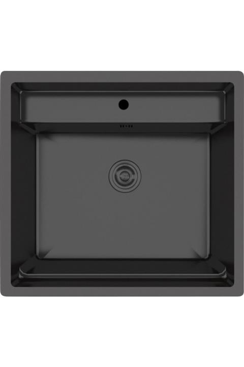 Crauf Poli Siyah 6301 Füme Siyah Mutfak Eviyesi