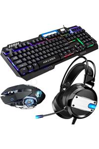 Havana Muhteşem Gaming Pro Set Thx Led Siyah Mikrofonlu Kulaklık Mouse