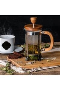 Patavat Bambu süzgeçli Çay Ve Kahve Kupası French Press 350ml