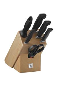 ZWILLING 7 Parça Blok Bıçak Seti - Doğal Ahşap Bloklu 35066-000-0