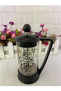 KRD Home French Press 350 Ml Siyah Üçgen Kulp