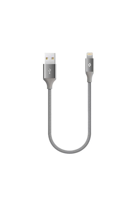 Ttec Uzay Grisi 2dk28ug Alumicable Mini 30cm Iphone Uyumlu Şarj Data Kablosu