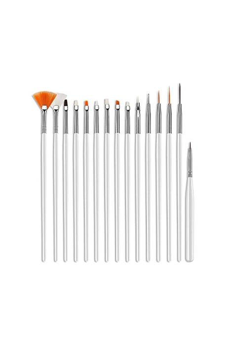 EgeOnline 15'li Tırnak Süsleme Ve Desen Verme Fırça Seti