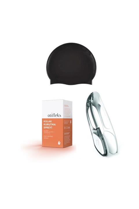 OTİFLEKS Kulak Kurutma Spreyi 30 Ml +ayarlanabilir Burun Klipsi+yüzme Bonesi