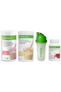 Herbalife Shake Ahududu+Vanilya + Şeftali Çay + Shaker