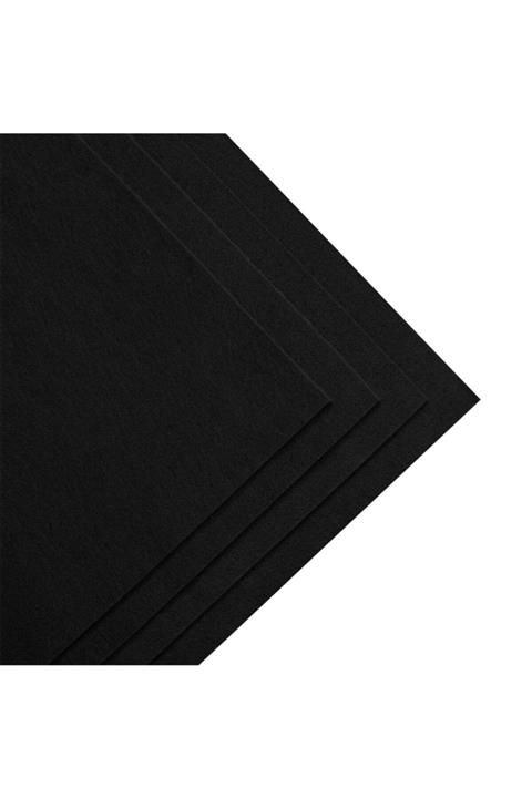 toptankece Siyah Kalın Keçe 3 mm Kalınlığında 25x25 cm Ölçülerinde, Hobi Keçe