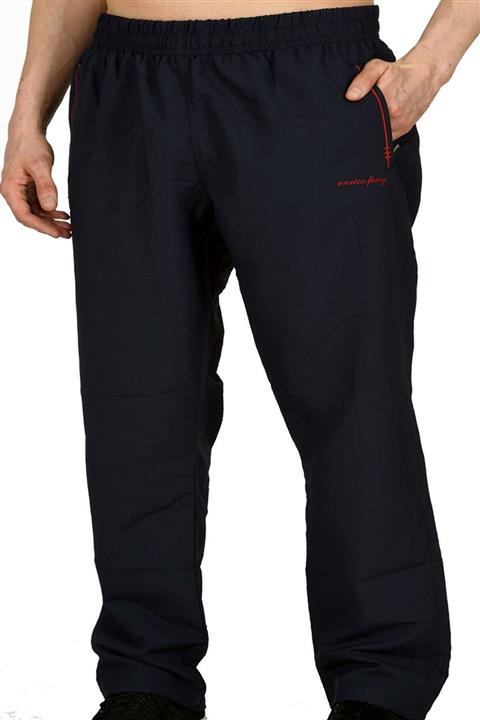 Enrico Ferry Erkek Lacivert Mıcropoly Kumaş Düz Paça Büyük Beden Cepli Eşofman Altı Edy890b