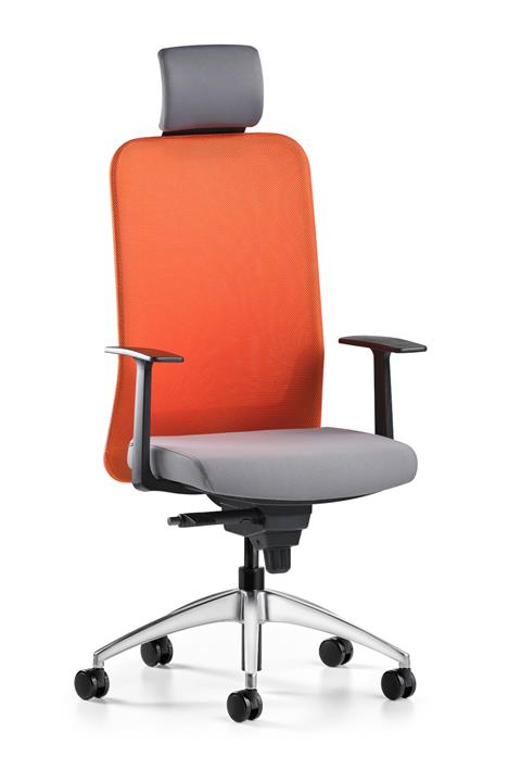 Bürotime Comfy Başlıklı Çalışma Koltuğu Turuncu/antrasit