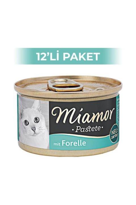 Miamor Pastete Kedi Maması Alabalıklı 12x85gr