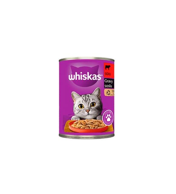 Whiskas Konserve Kedi Maması Biftekli 400 Gr X 12 Adet