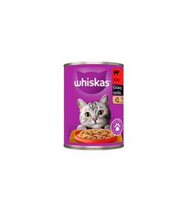 Whiskas Konserve Kedi Maması Biftekli 400 Gr X 12 Adet