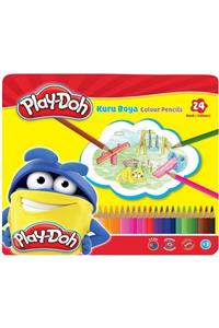 Play Doh Play-Doh 24 Renk Kuru Boya Teneke Kutu  /