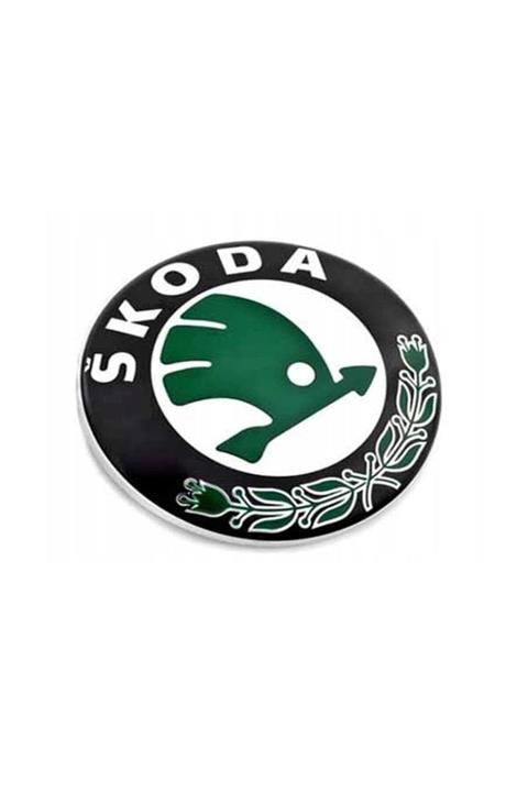 YİGOPAR 1u0853621c Skoda Roomster Arka Bagaj Arma Amblem 80 Mm 2006-2010 Model Arası Araçlara Uyumlu