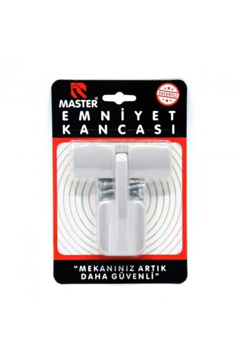 Master Gri Renkli Lüks Emniyet Kancası Kapı Emniyeti Kancası Pencere Güvenliği Pry Guard
