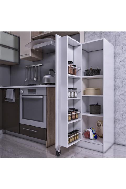 FORAHOME Çok Amaçlı Mutfak Dolabı Erzak Dolabı Kavanozluk