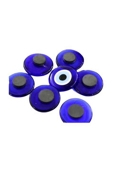 By Gülay Magnetli Cam Nazar Boncuğu 4 Cm Deliksiz (10 ADET)