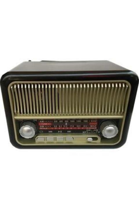 VONTAR Teknoair Rt-308 Şarjlı Nostaljik Buluetooth Radyo Mp3 Çalar Rt-308