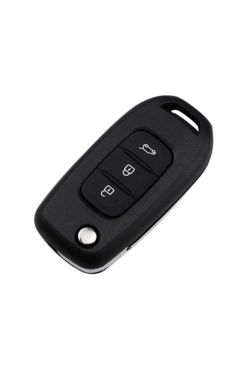 Renault Megane 4 2016  Renault Megane 4 - Clio 5 Uyumlu 3 Buton Anahtar Kabı
