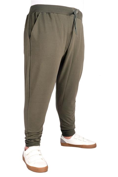 ModeXL Büyük Beden Eşofman Altı Darpaça B20507 Haki