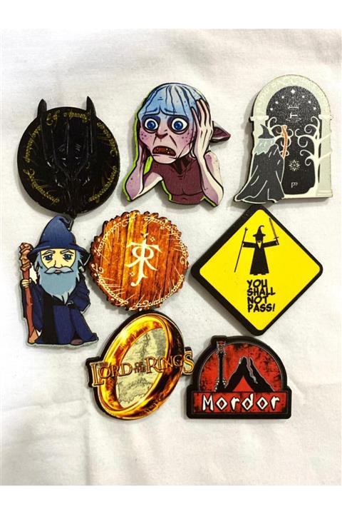 ZID Lord Of The Rings Yüzüklerin Efendisi Magnet Set 8'li Set
