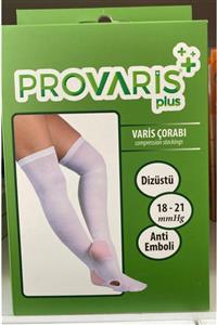 PROVARİS PLUS Beyaz Dizüstü Anti Emboli Çorabı No:2 (m)