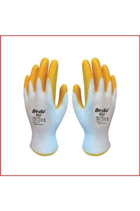 Beybi Marka Pn-7 Sarı Nitril Eldiven