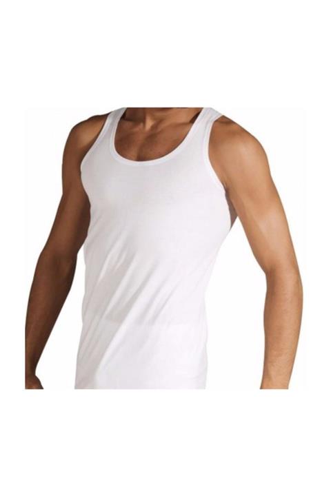 Seher 3'lü Paket  %100 Pamuk Beyaz Erkek Atlet