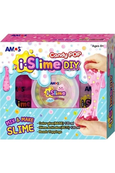Amos Slıme Dıy Kendın Yap Setı  Pembe Top Şekerler