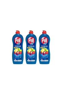 Pril Power Sıvı Bulaşık Deterjanı Limon Kokulu 675 gr X 3 Adet