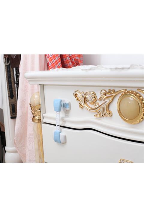 PORTAKAL SAFETY Çok Amaçlı Buzdolabı-dolap Kilidi-mavi