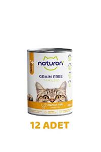 Naturon Tavuklu Tahılsız Taurinli Ezme Kedi Konservesi 400gr - 12 Adet