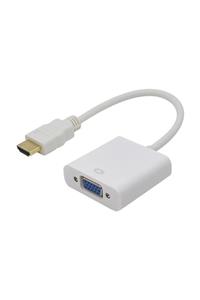 Alfais 4547 Hdmi To Vga Çevirici Dönüştürücü Adaptör Monitör Laptop Uydu Kablosu