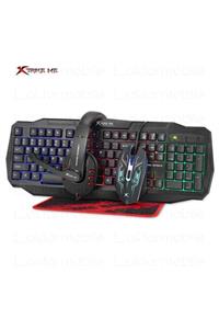 AktarMobile Xtrike Me Oyuncu Seti Rgb Işıklı Gaming Klavye + Mouse + Kulaklık + Mouse Pad 4 In 1 Gaming Set