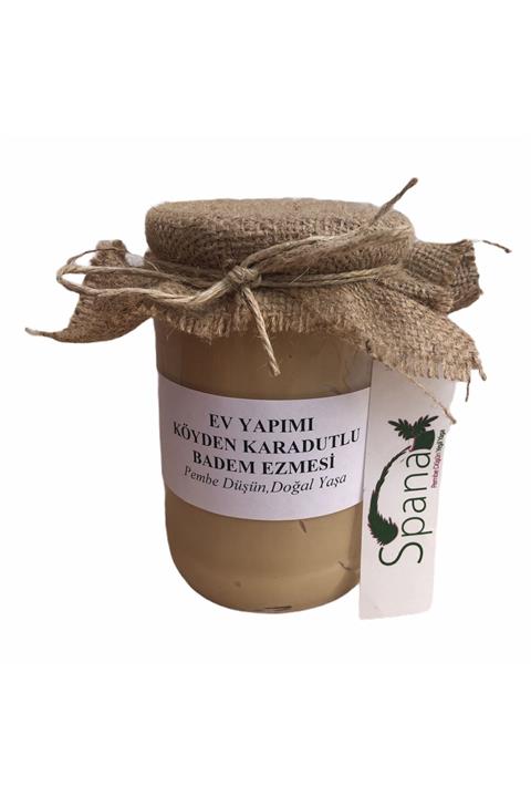 SPANA Karadutlu Badem Ezmesi Ev Yapımı Katkısız 330gr