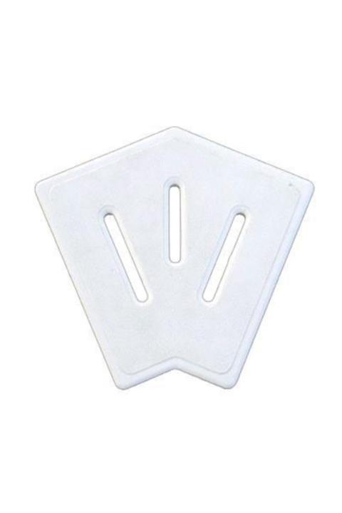 ToptancıyızBiz Havuz Savak Kanal Köşe Parçası Plastik 25 Cm 45° (adet)