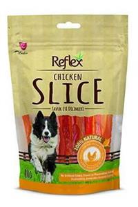 Reflex Tavuk Yumuşak Dilim Köpek Için Kurutulmuş Et Ödül Maması 80 Gr