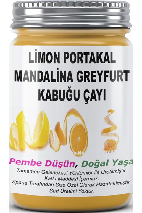 SPANA Limon Portakal Mandalina Greyfurt Kabuğu Çayı Ev Yapımı Katkısız 500 Ml