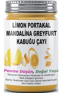 SPANA Limon Portakal Mandalina Greyfurt Kabuğu Çayı Ev Yapımı Katkısız 500 Ml