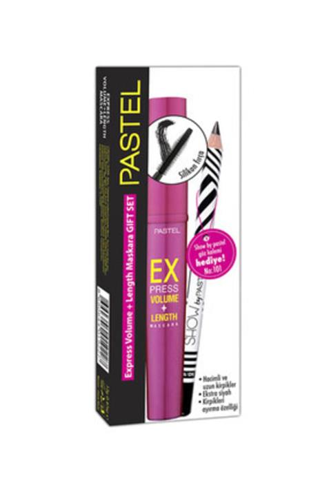 Pastel Express Volume & Length Maskara+Göz Kalemi