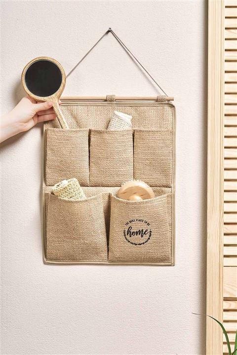 OCEAN HOME 2 Katlı Duvar Tipi Jüt Düzenleyici 35x45 cm