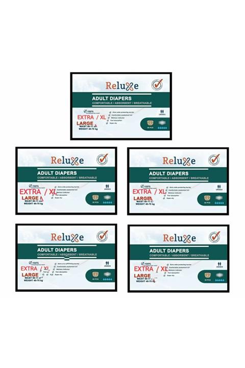Reluxe 4x30 120 Adet Tekstil Yuzey Hasta Bezi Xl Beden 4 Paket 120 Adet 30 Lu Paket