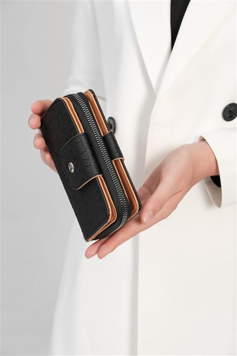 Just Polo Kadın Siyah Hakiki Deri Cüzdan