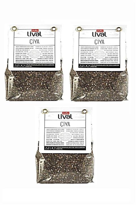Duru Bakliyat Duru Lival Chia Tohumu Çiya 250 Gr X 3 Adet